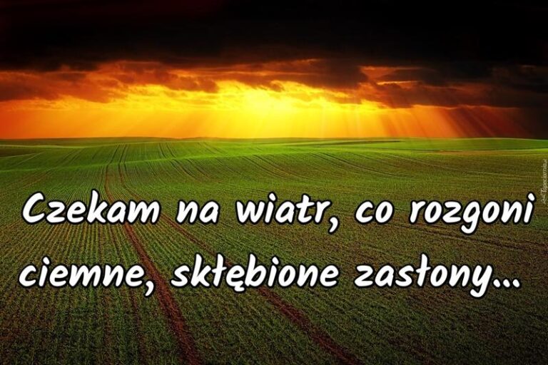 Czekam na wiatr co rozgoni – odkryj emocje i głębokie znaczenie tekstu piosenki