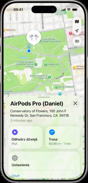Znajdź AirPods