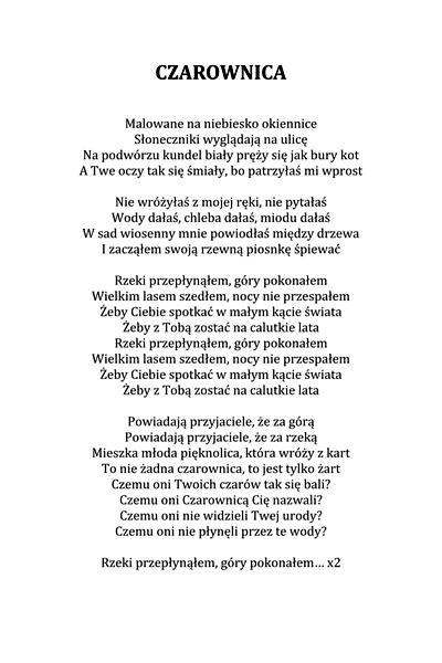 Piosenka Izabeli Trojanowskiej