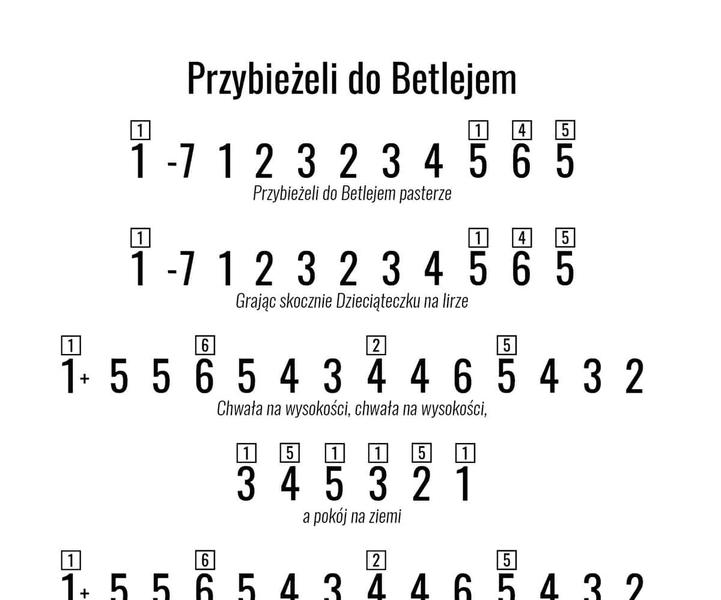 Utwór Przybieżeli do Betlejem